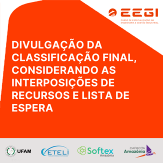 DIVULGAÇÃO DA CLASSIFICAÇÃO FINAL, CONSIDERANDO AS INTERPOSIÇÕES DE RECURSOS E LISTA DE ESPERA